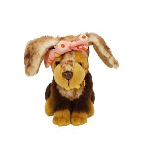 Our Generation Dog Cinnamon Plush Cocker Spaniel Stuffed Animal Headband Collar